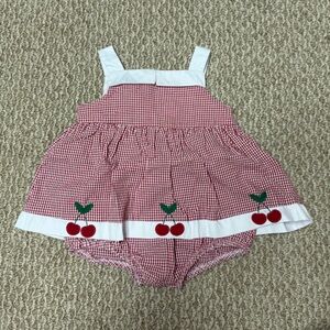 Florence Eiseman Red and White Gingham Apron